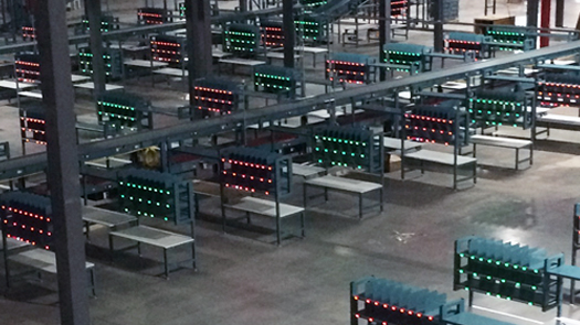 Automate Order Fulfillment Sortation with Two-Sided, Light-Directed LP Put Wall System.