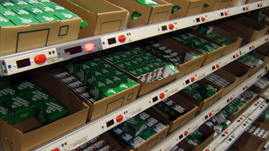 Pick-by-Light System for retail order picking