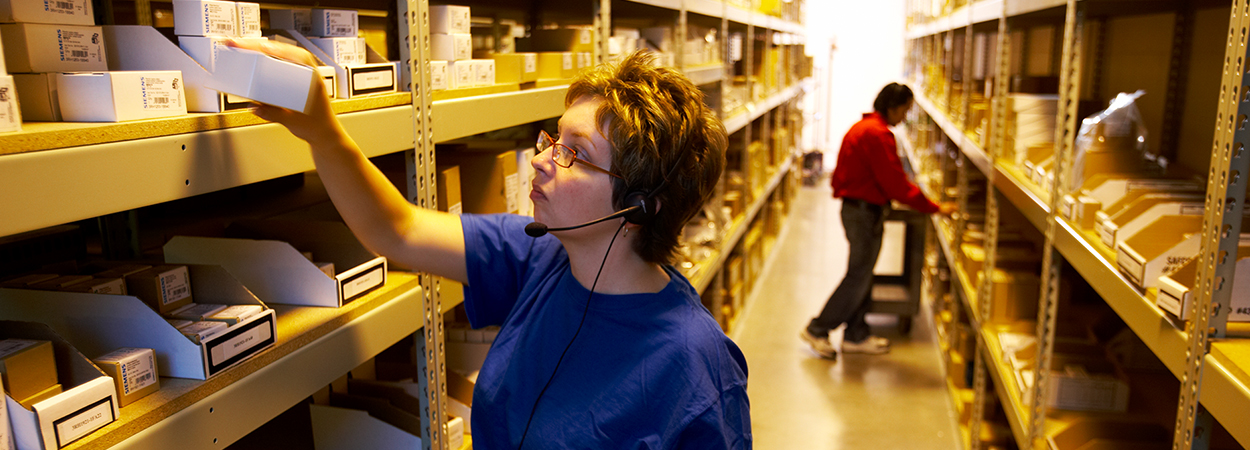 Voice picking for order fulfillment.